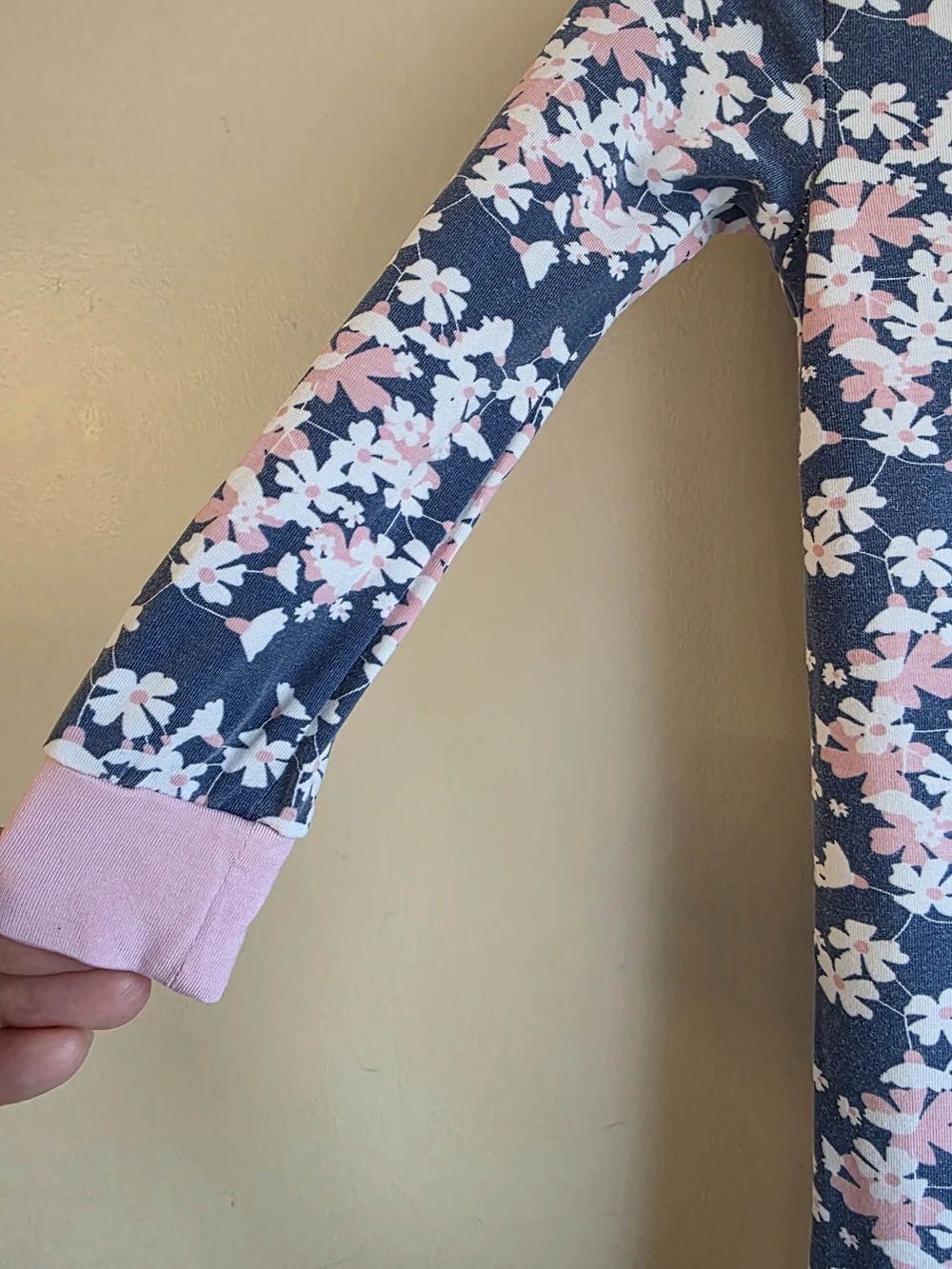 Magnetic Me Navy Floral Modal Footie Pajamas Sleeper 12-18 Months